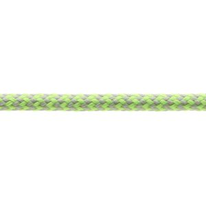 T621 5mm Round Cord Herringbone Shoe Laces Light Grey Fluorescent Lime 3 Kalsi Cords
