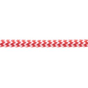 T621 5mm Round Cord Herringbone Shoe Laces Rose Madder Red White 3 Kalsi Cords