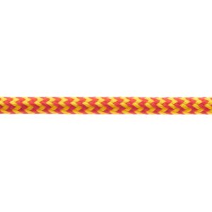 T621 5mm Round Cord Herringbone Shoe Laces Rose Madder Red Yellow 3 Kalsi Cords