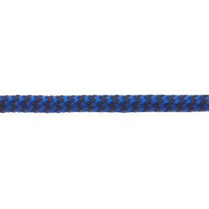 T621 5mm Round Cord Herringbone Shoe Laces Royal Blue Black 3 Kalsi Cords