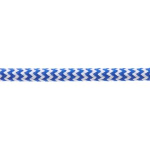T621 5mm Round Cord Herringbone Shoe Laces Royal Blue White 3 Kalsi Cords