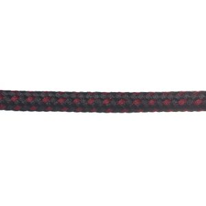 T621 Round Cord Fleck Black with Porto Close Up Kalsi Cords