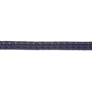 T621 Round Cord Fleck Black with Purple Close Up Kalsi Cords