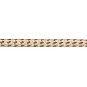 T621 Round Cord Fleck Cream with Brown Close Up Kalsi Cords