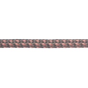 T621 Round Cord Fleck Grey with Dusky Pink Close Up Kalsi Cords