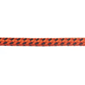 T621 Round Cord Fleck Orange with Black Close Up Kalsi Cords