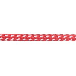 T621 Round Cord Fleck Red with White Close Up Kalsi Cords