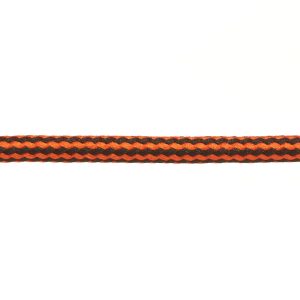 T621 Round Cord Stripes Orange and Black Close Up Kalsi Cords