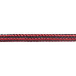 T621 Round Cord Stripes Red and Black Close Up Kalsi Cords