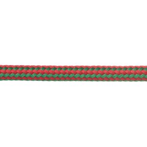 T621 Round Cord Stripes Red and Emerald Green Close Up Kalsi Cords