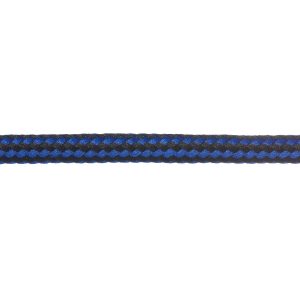 T621 Round Cord Stripes Royal Blue and Black Close Up Kalsi Cords