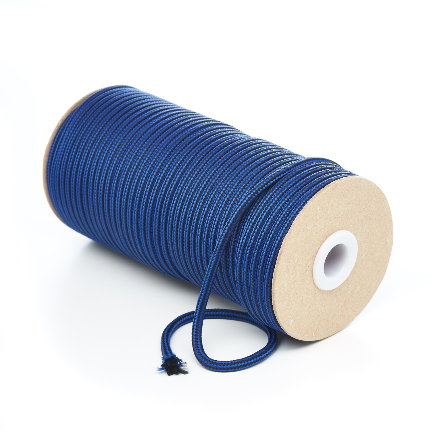 T621 Round Cord Stripes Royal Blue and Black Kalsi Cords