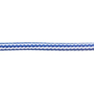 T621 Round Cord Stripes Royal Blue and White Close Up Kalsi Cords