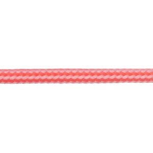 Textile Enterprises T621 Round Cord Stripes Flo Pink and White Close Up