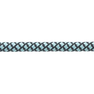 Turquoise with Black Honeycomb Shoe Laces Cord by Kalsi Cords