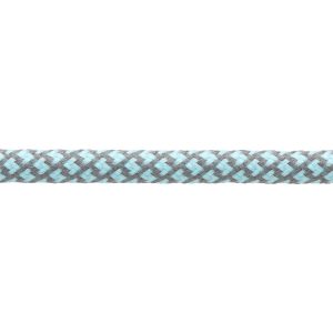 Turquoise with Grey Honeycomb Shoe Laces Cord by Kalsi Cords