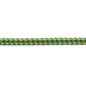 T621 5mm Round Cord Herringbone 3 Colours Shoe Laces Emerald with Black Yellow 3 Kalsi Cords 1