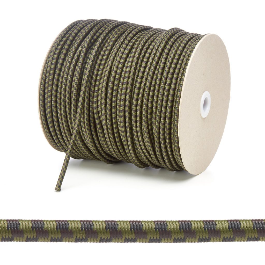 5mm Camouflage Round Elastic Bungee Shock Cord Kalsi Cords UK