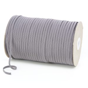 TPE10 4mm 6 Cord Flat Braided Elastic Grey PG544 Kalsi Cords