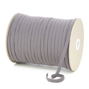TPE225 8mm 10 Cord Flat Braided Elastic Grey PG544 Kalsi Cords