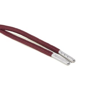 T621 5mm Round Polyester Draw String Porto 2 Silver Metal Tip Kalsi Cords