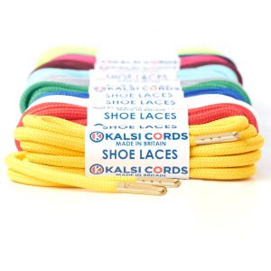 5mm Round Cord Shoe Laces Gold Metal Tips