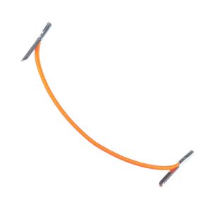 2mm Round Elastic Metal Tongue Tags Orange MTNG TPE84 ORG 1 Kalsi Cords