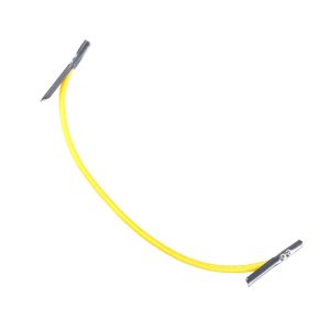 2mm Round Elastic Metal Tongue Tags Yellow MTNG TPE84 YELL 1 Kalsi Cords