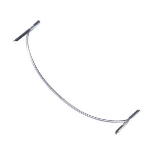 2mm Round Lurex Elastic Metal Tongue Tags Silver MTNG LXE1 SIL 1 Kalsi Cords