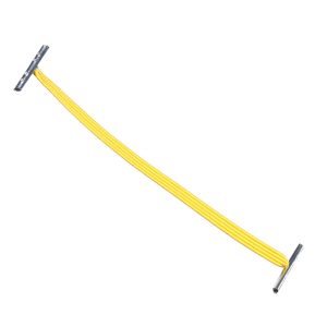4mm Flat Elastic Metal Treasury Tags Yellow MTT TPE142 YELL 1 Kalsi Cords
