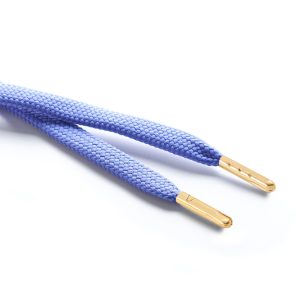 R1176 9mm Flat Tubular Draw String Lilac 2 Gold Metal Tips Kalsi Cords