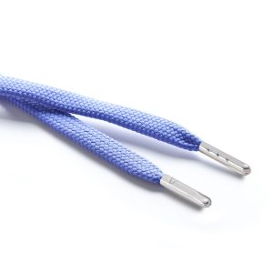 R1176 9mm Flat Tubular Draw String Lilac 2 Silver Metal Tips Kalsi Cords
