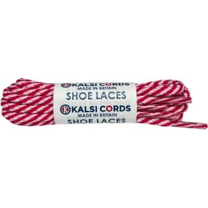 Cerise Baby Pink T621 5mm Round Cord Twisted Spiral Shoe Laces Kalsi Cords