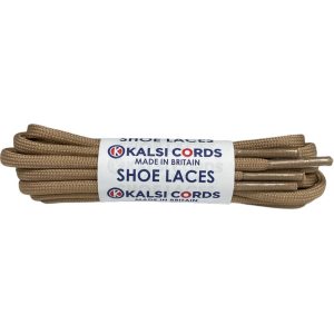 Dark Beige PG659 R1266 3.5mm Round Oval Cord Shoe Laces Kalsi Cords