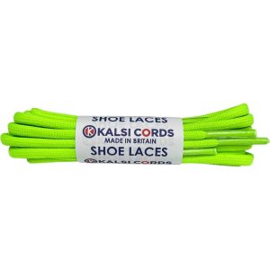 Fluorescent Lime PG051 R1266 3.5mm Round Oval Cord Shoe Laces Kalsi Cords