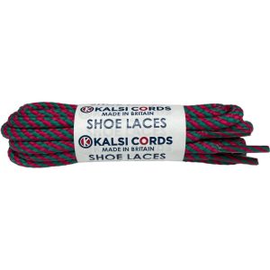 Jade Cerise T621 5mm Round Cord Twisted Spiral Shoe Laces Kalsi Cords