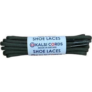 Khaki Olive Green PG811 R1266 3.5mm Round Oval Cord Shoe Laces Kalsi Cords