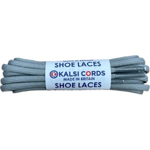 Light Grey PG570 R1266 3.5mm Round Oval Cord Shoe Laces Kalsi Cords