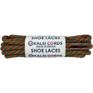 Orange Jade T621 5mm Round Cord Twisted Spiral Shoe Laces Kalsi Cords