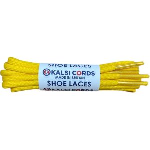 Yellow PG720 R1266 3.5mm Round Oval Cord Shoe Laces Kalsi Cords