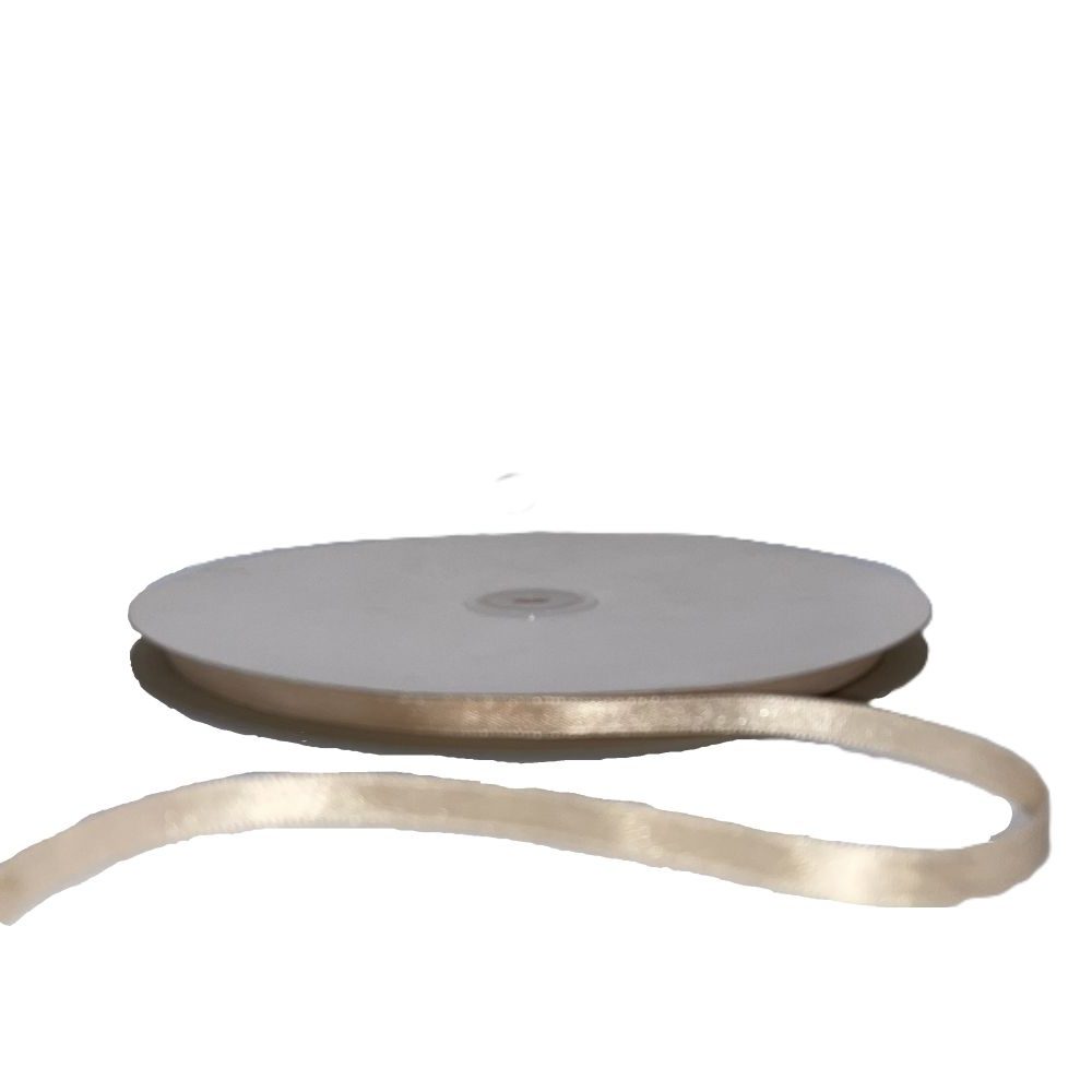 Kalsi Cords Beige 121 6mm Double-Sided Satin Ribbon 91M