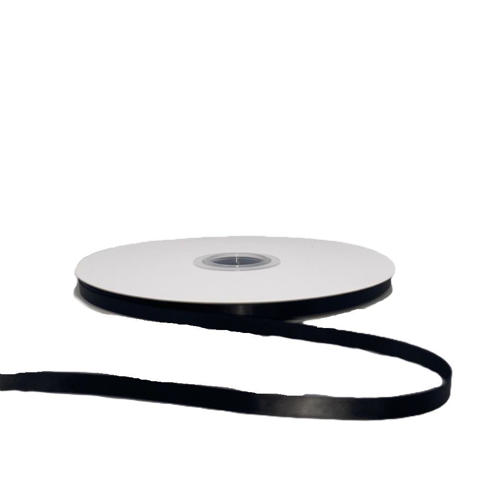 Kalsi Cords Black 30 6mm Double-Sided Satin Ribbon 91M