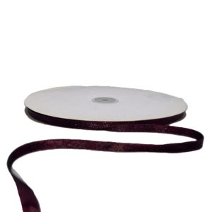 Kalsi Cords Burgundy 684 6mm Double-Sided Satin Ribbon 91M