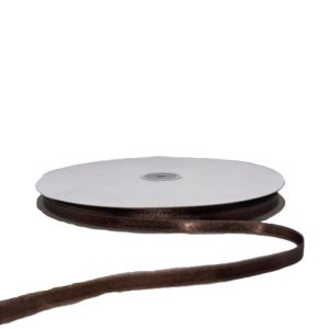 Kalsi Cords Chocolate 130 6mm Double-Sided Satin Ribbon 91M
