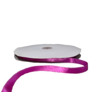 Kalsi Cords Fuchsia 109 6mm Double-Sided Satin Ribbon 91M
