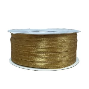 Kalsi Cords Gold 151 3mm Double-Sided Satin Ribbon 100m