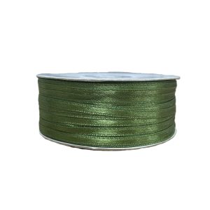 Kalsi Cords Green 189 3mm Double-Sided Satin Ribbon 100m