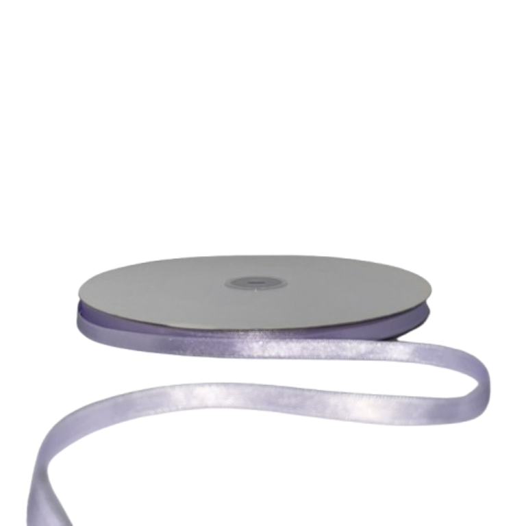 Kalsi Cords | Baby Violet 6mm Double-Sided Satin Ribbon 100yd