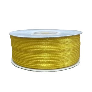 Kalsi Cords Yellow 119 3mm Double-Sided Satin Ribbon 100m