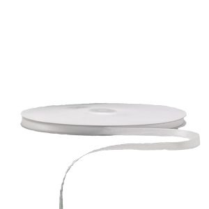 Kalsi Cords White 101 6mm Double-Sided Satin Ribbon 91M